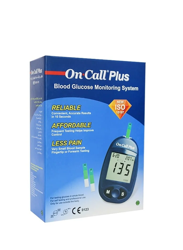 On Call Plus Blood Glucose Monitoring System (Digital Diagnostic Device, 1 Unit) moolz