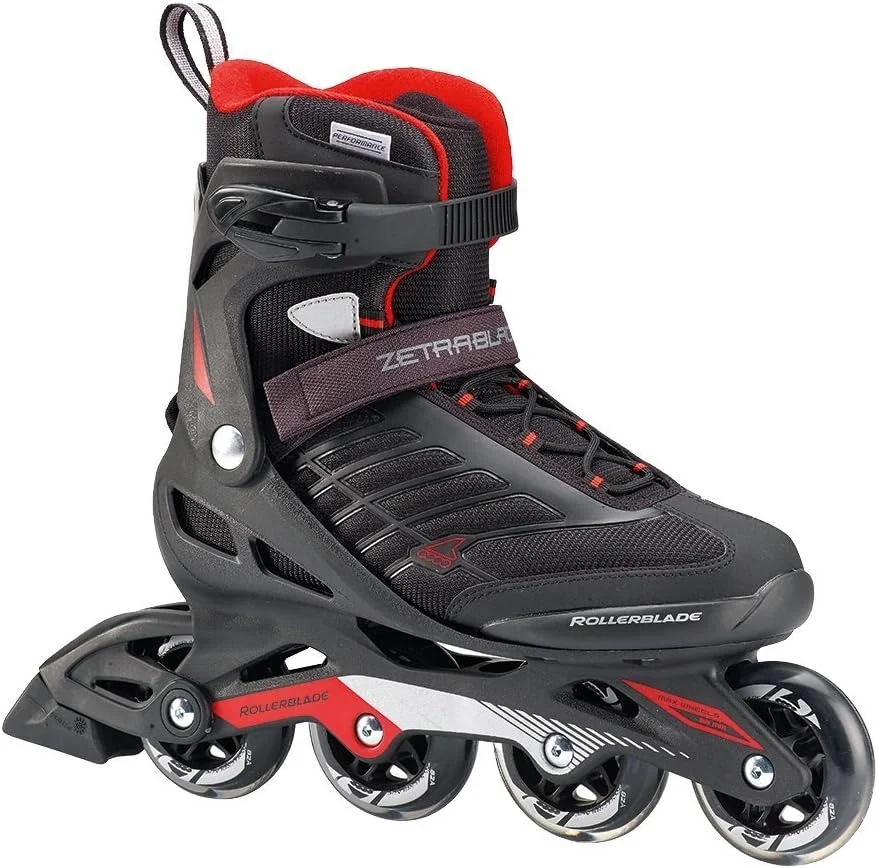 ROLLERBLADE Zetrablade Recreational Inline Skates Premium Performance Durable Frame (Black Red, 27.5 cm) lhqpj