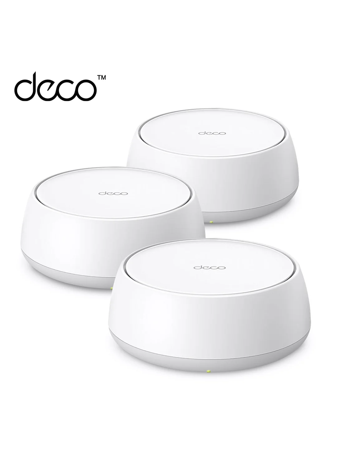 Premium Whole Home Mesh WiFi 7 System, Dual-Band High-Speed Connectivity, 2.5 Gigabit Ports, AI-Driven Mesh Technology, Smart Assistant Compatible (White, 3-Pack) 5hqz3