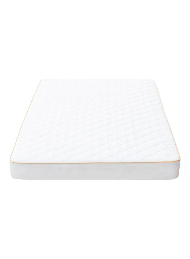 Moon Crib Mattress Premium Breathable Foam Support for Infants (White, 126 x 65 x 7 cm) 6zd6h