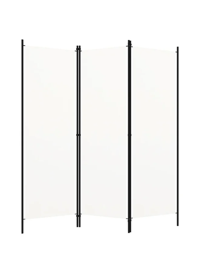 VidaXL 3-Panel Room Divider Privacy Screen Partition (White, 150x180 cm) 23a50