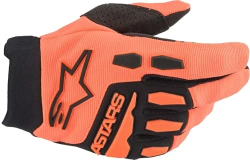 Premium Youth Off-Road Racing Gloves Breathable Protective Gear for Kids (Orange and Black, YM) 0i0bu