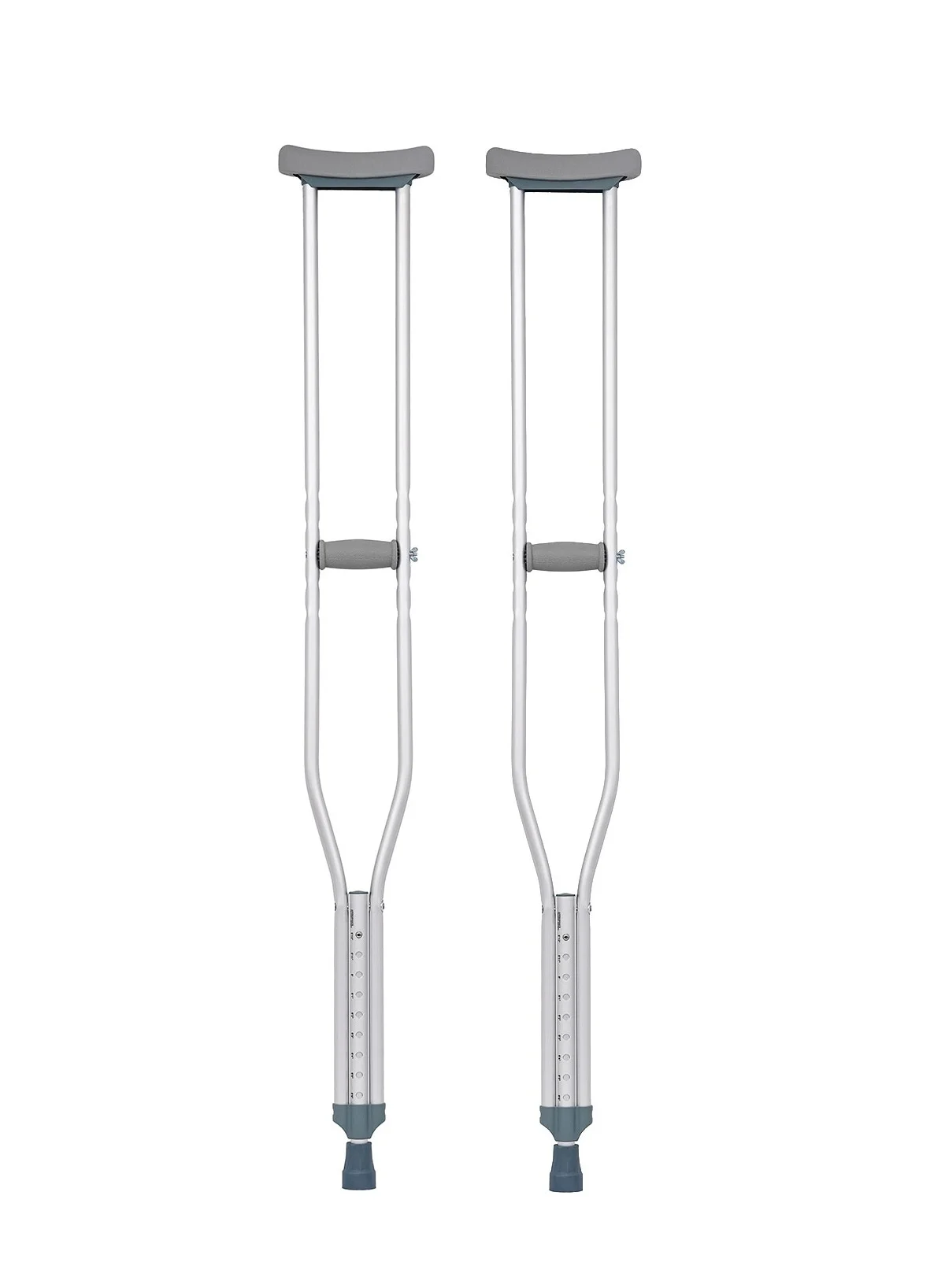 AID PLUS Adjustable Height Aluminium Underarm Crutches Premium Mobility Aid for Adults and Seniors (Large, Pack of 2) gzzl8