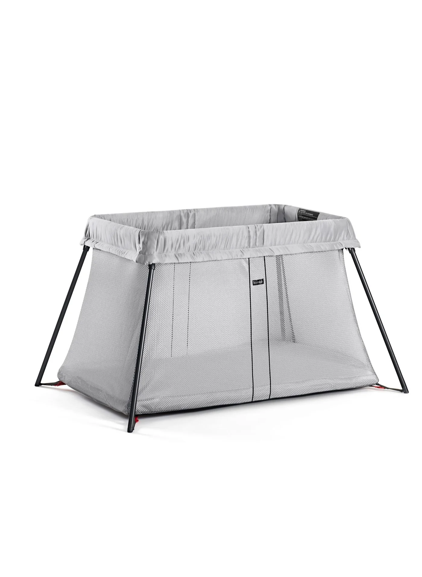 Premium Portable Travel Cot with Fitted Sheet (Silver, Single Pack) 20zlh