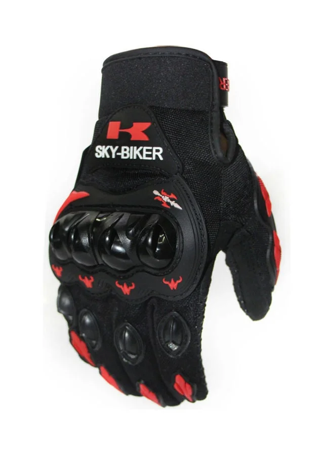 MUNTAQI Hard Shell Motorcycle Gloves Protective Outdoor Gear (Black, Large) f109o