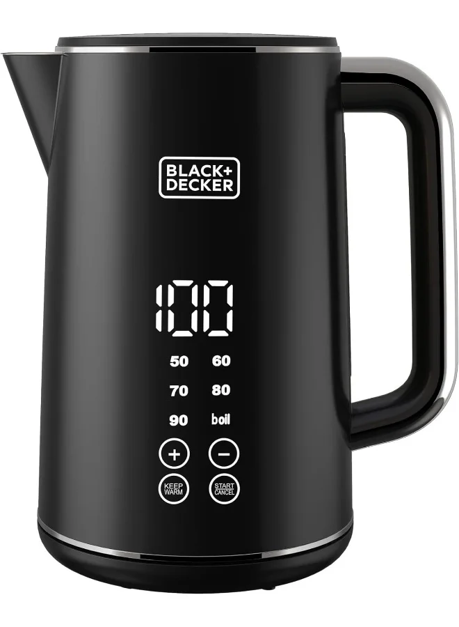 Premium Digital Electric Kettle with Touch Screen and Double Wall Insulation (Black, 1.7 L) 9www1
