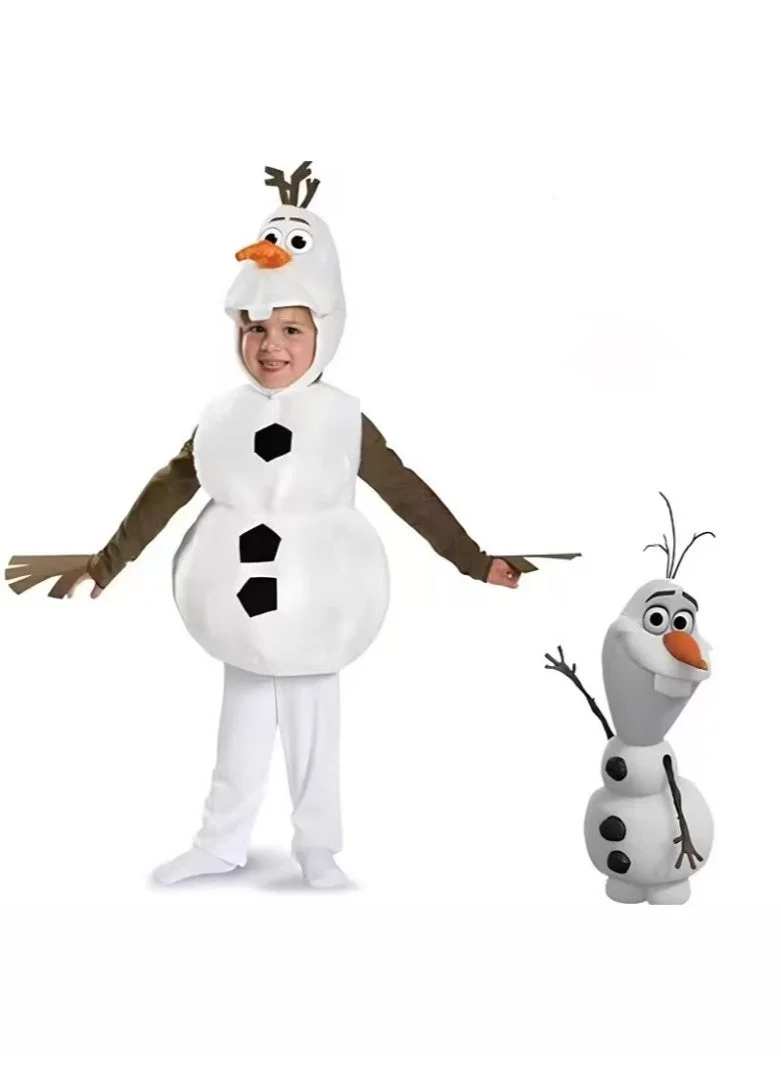 JAYATO Olaf Character Costume for Kids Premium Cosplay Outfit (L Size) kt44y