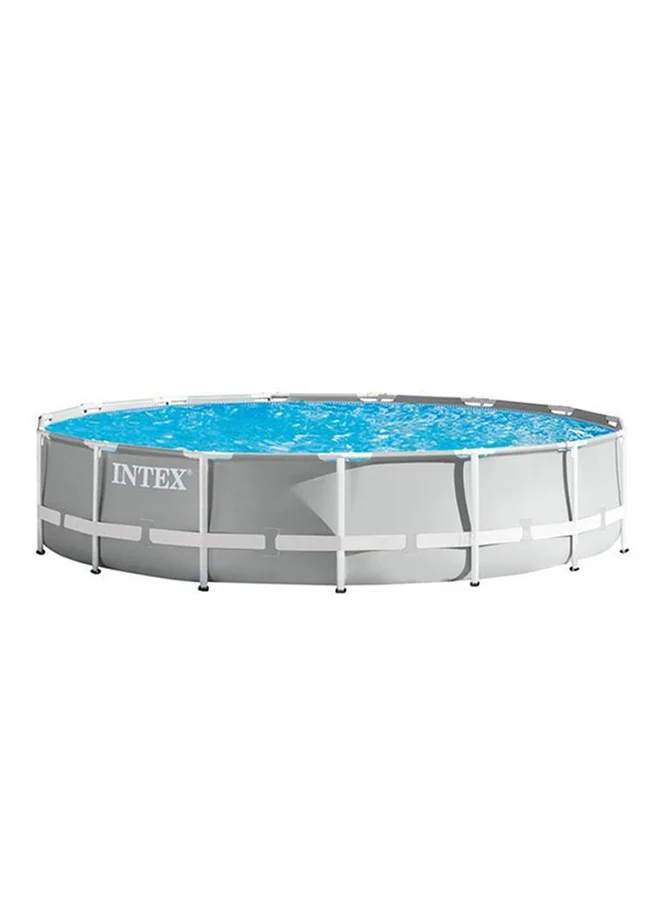 Premium Round Frame Swimming Pool Heavy-Duty PVC Construction for Backyard Family Fun (457x107cm) 6iok3