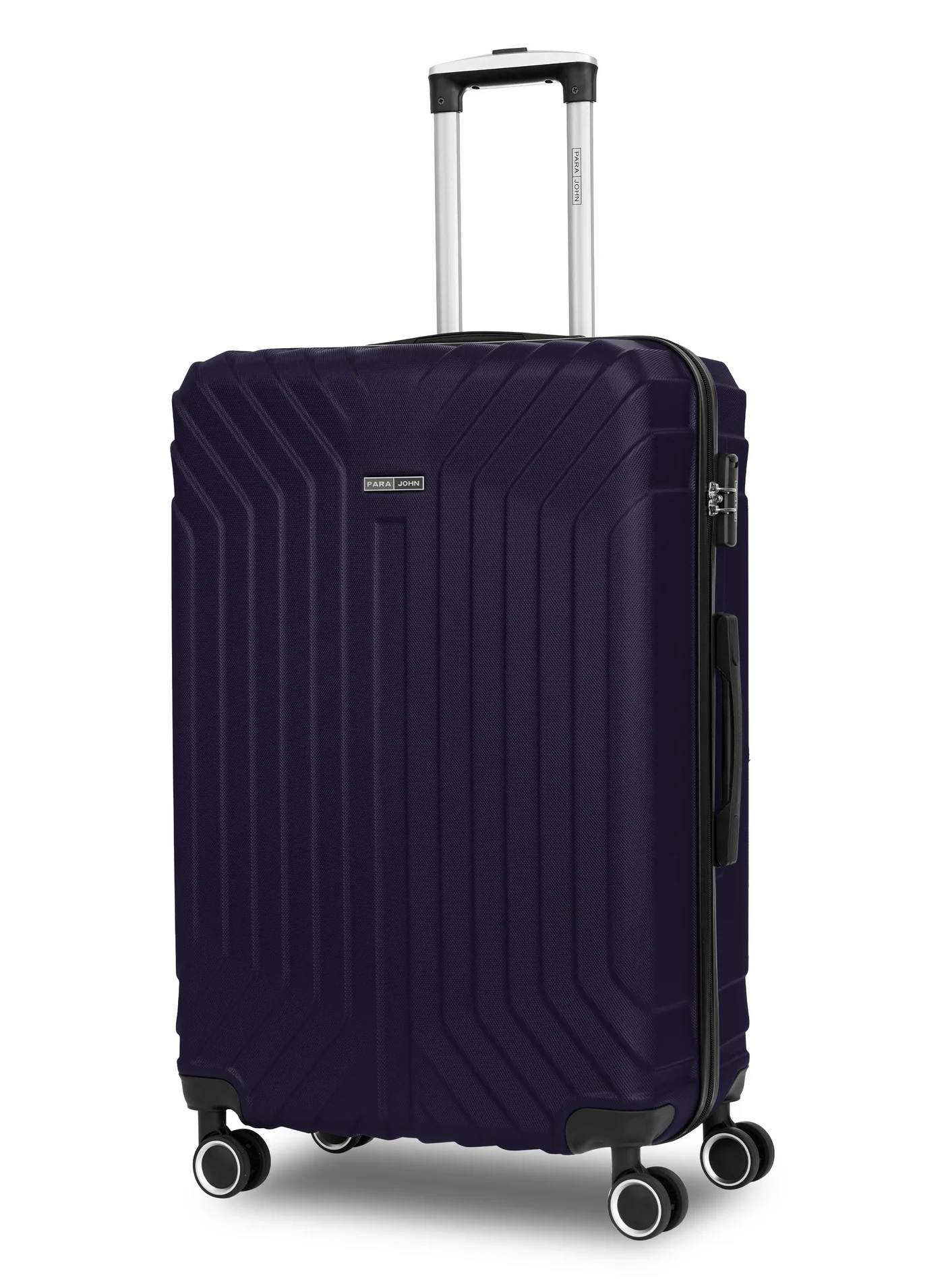 PARAJOHN Large Lightweight ABS Hardshell Spinner Luggage Trolley (Navy, 28 Inch) fghac
