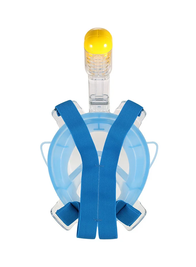 TOMSHOO Panoramic Full Face Snorkel Mask Anti-Fog Diving Gear with Breathing System (One Size, 500g) f1ybf