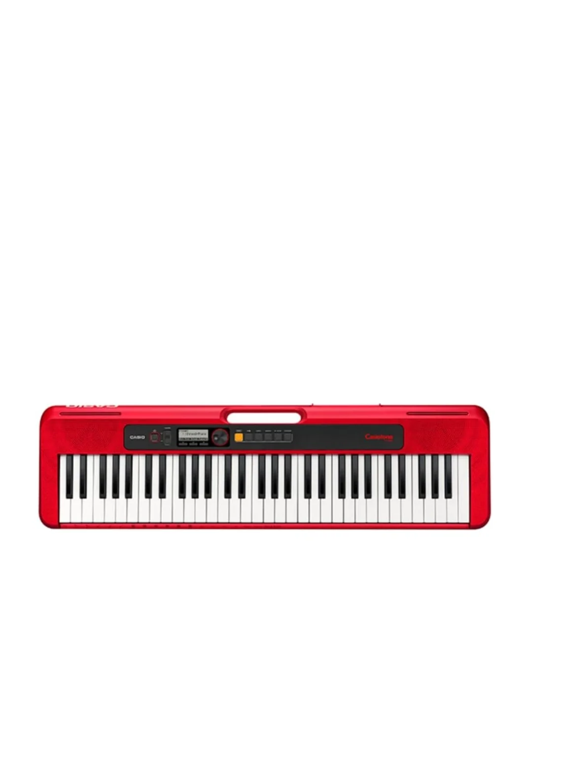 Portable 61-Key Electronic Keyboard with Built-in Speakers and Handle (Red) 575sn