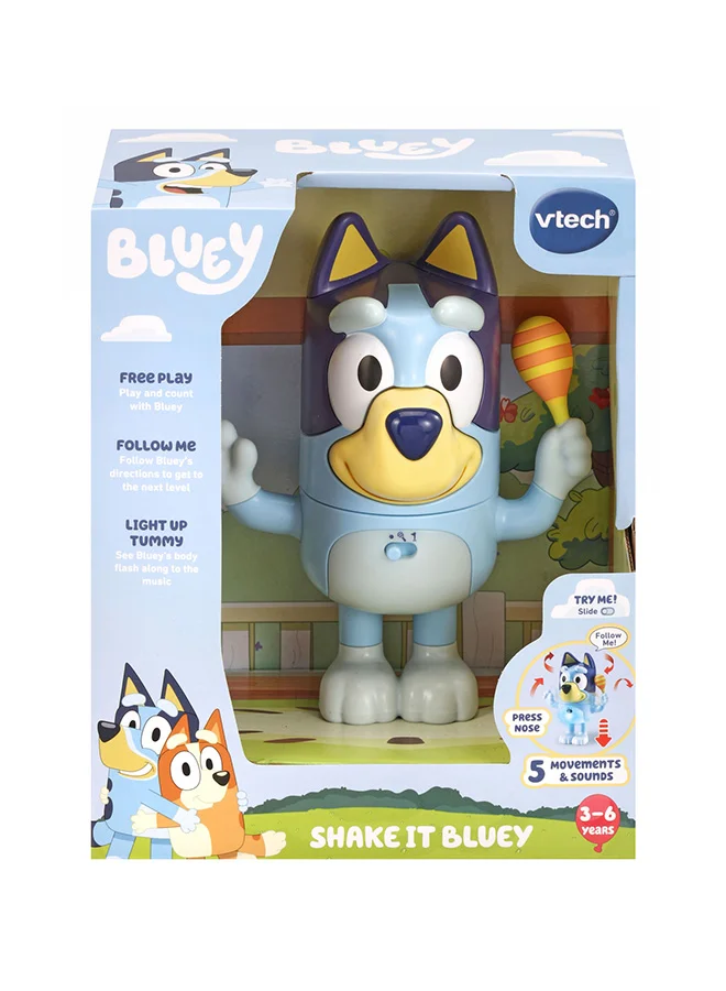 VTech Interactive Shake It Toy with Music and Sounds (Blue, 15 cm) qldcy
