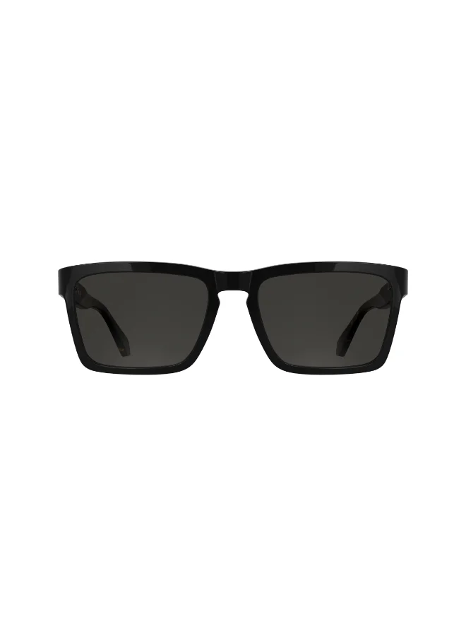 Premium Full Rim Acetate Sunglasses for Men and Women (Black, 56-18 mm) b7jj3
