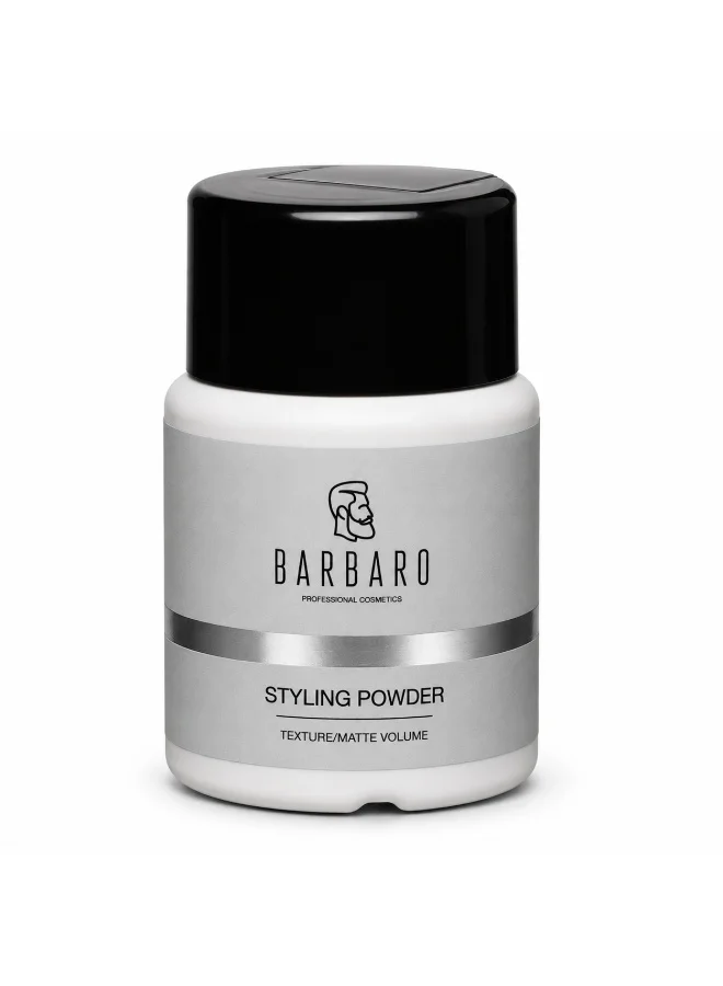 BARBARO Micro Texturizing Hair Powder for Men Premium Matte Finish Volumizing Styling Dust (20 g) ya1pn