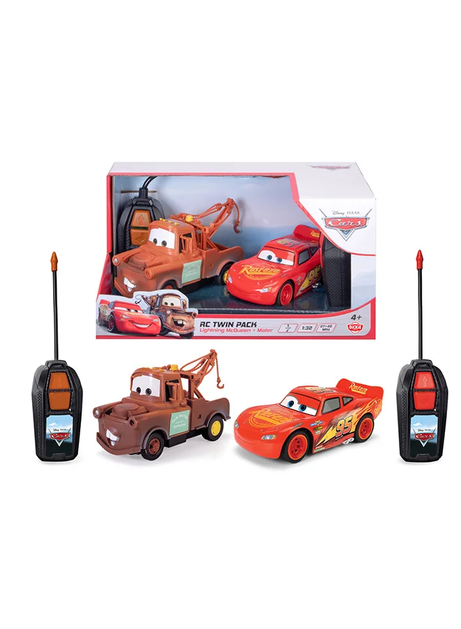 Jada Remote Controlled Racing Car Twin Pack (1:32 Scale) Red and Brown zpmh3
