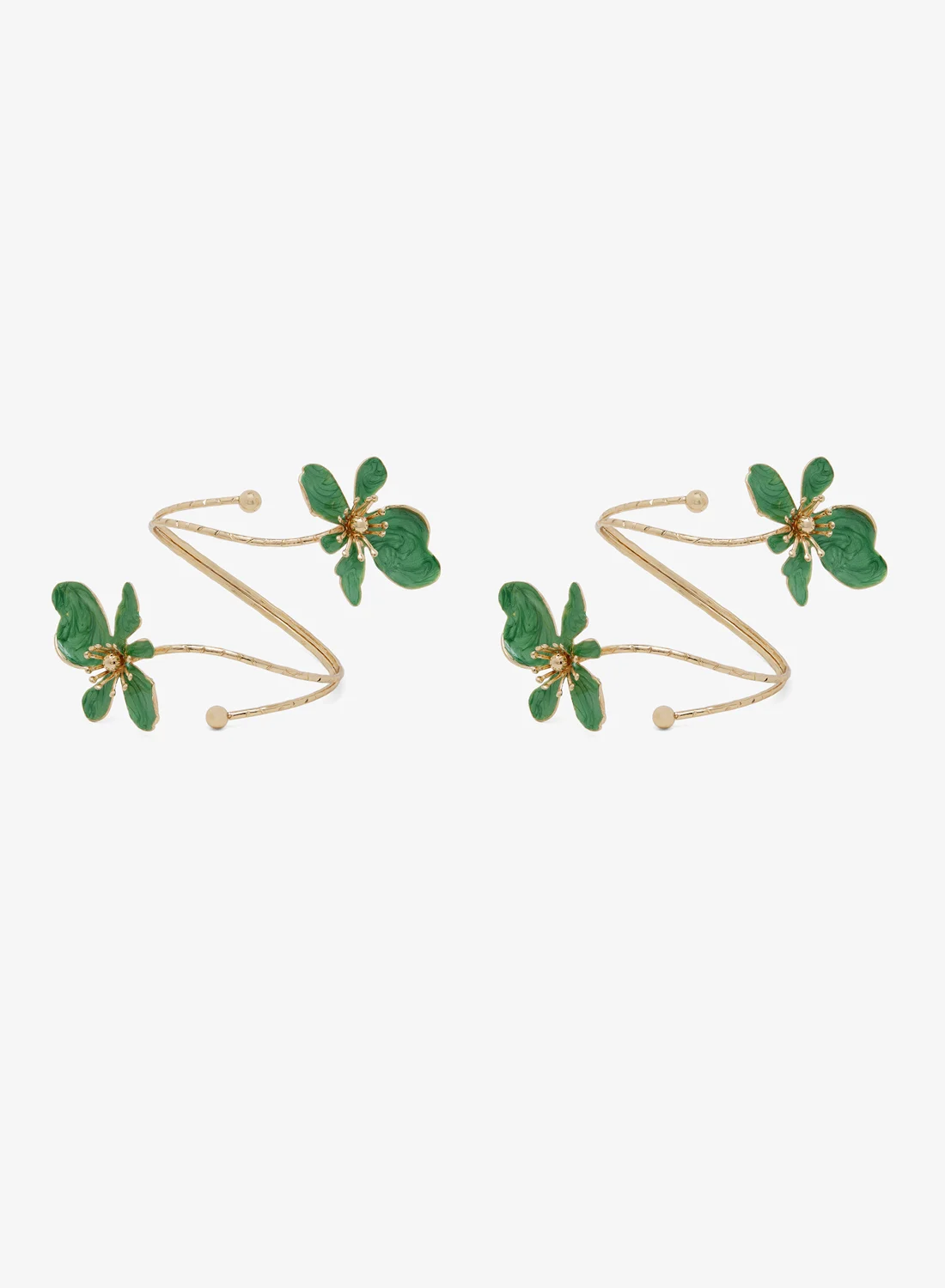 ELLA Floral Bracelet Cuff Premium Elegant Accessory for Women (Adjustable Size) iv6fg
