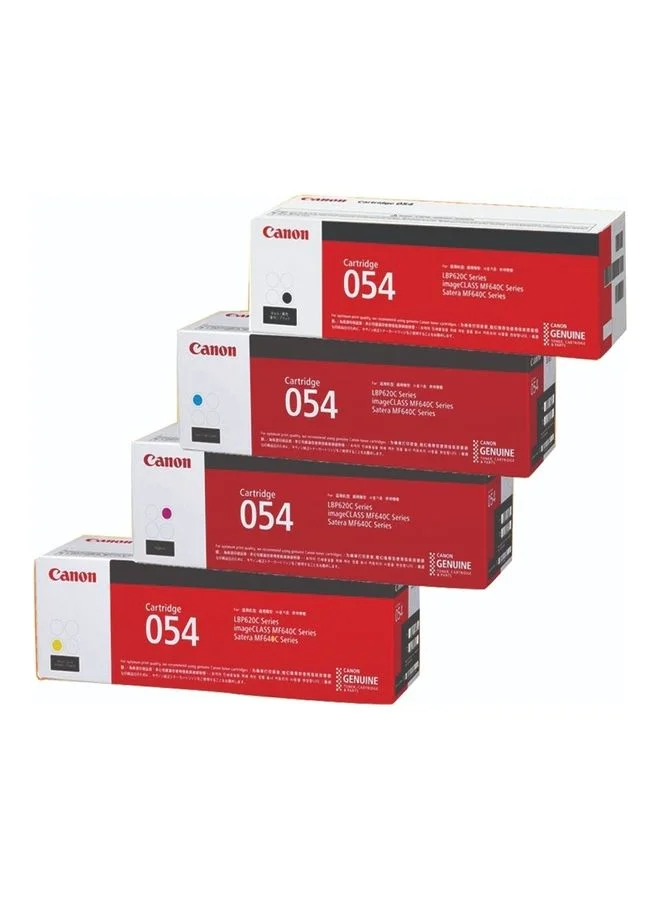 Premium 054 Standard Toner Cartridge Bundle (Black, Cyan, Yellow, Magenta) for Laser Printers mplme