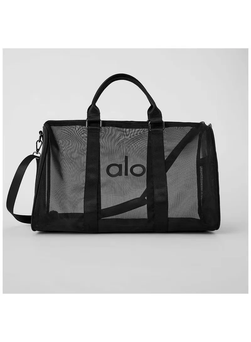 Premium Transparent Mesh Yoga Gym Bag Lightweight Breathable Sports Carryall for Women (Clear, 45cm x 35cm) 7j4t2