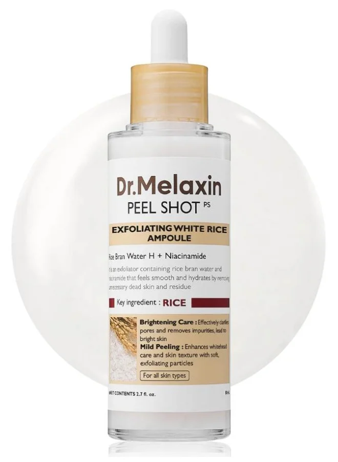 Dr. Melaxin PeelShot Rice Ampoule Brightening Serum for Radiant Complexion (30 mL) 4dkuw