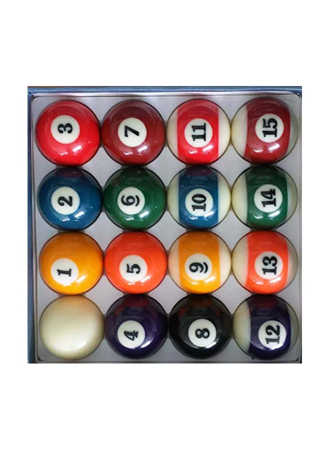 Pool Billiard Ball Set Professional Grade Resin Tournament Standard (16-Piece Set) 72gea
