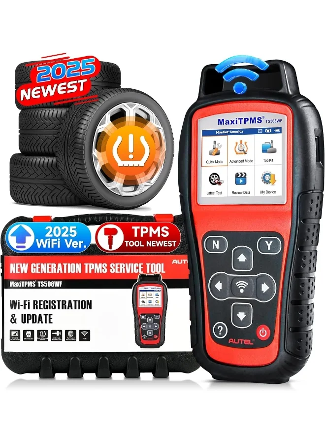 Professional TPMS Diagnostic and Relearn Tool for Automotive Tire Pressure Monitoring Systems (Premium Plastic, 1 Unit) dmqk2