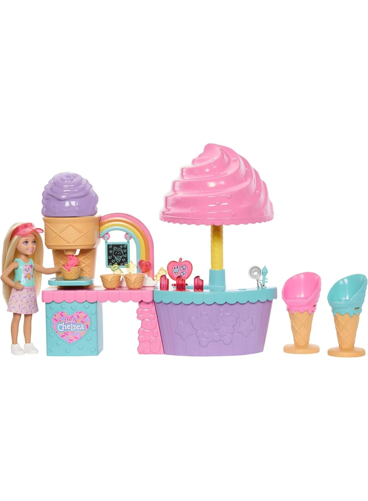 Premium Fashion Doll Ice Cream Playset with Miniature Accessories (Kids, 1 Set) hvk7b
