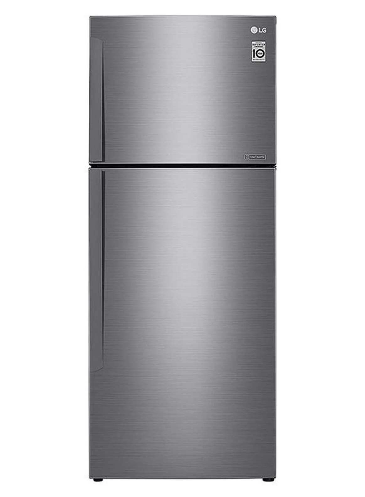 Premium Top Mount Double Door Refrigerator with Linear Cooling and Smart Inverter Technology (Platinum Silver, 438L) praac