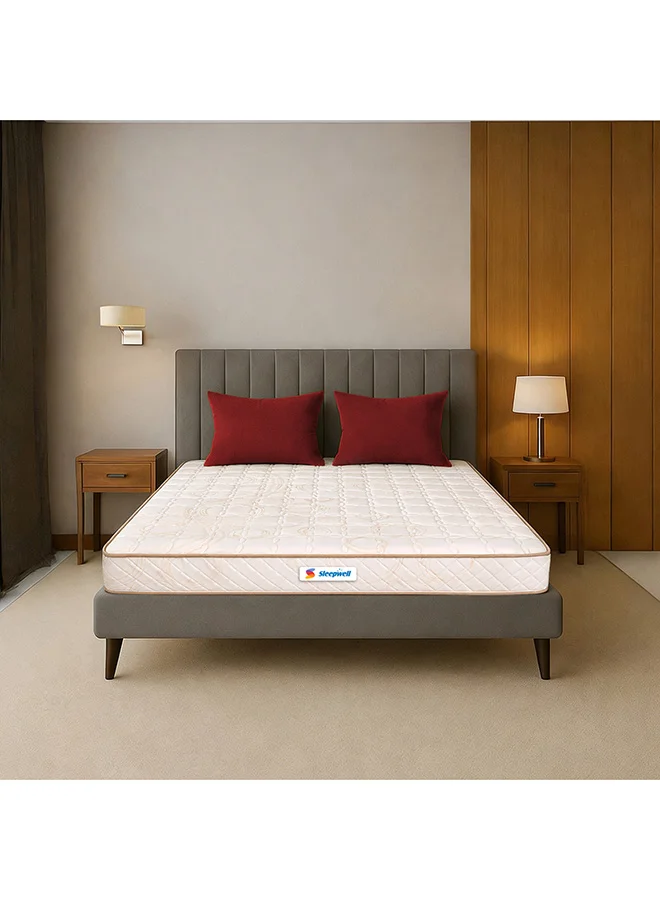 Sleepwell Comfort Classic Mattress Premium Breathable Medium Firm Foam Support (200x200x17.5 cm) m95f5