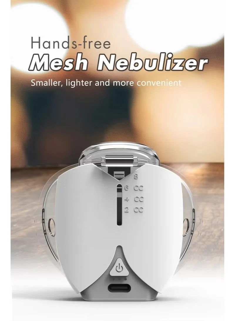 BlueFire Portable Mesh Nebulizer Ultrasonic Atomizer for Respiratory Care (Compact, USB Rechargeable, 3 Mist Modes) 5wo0z