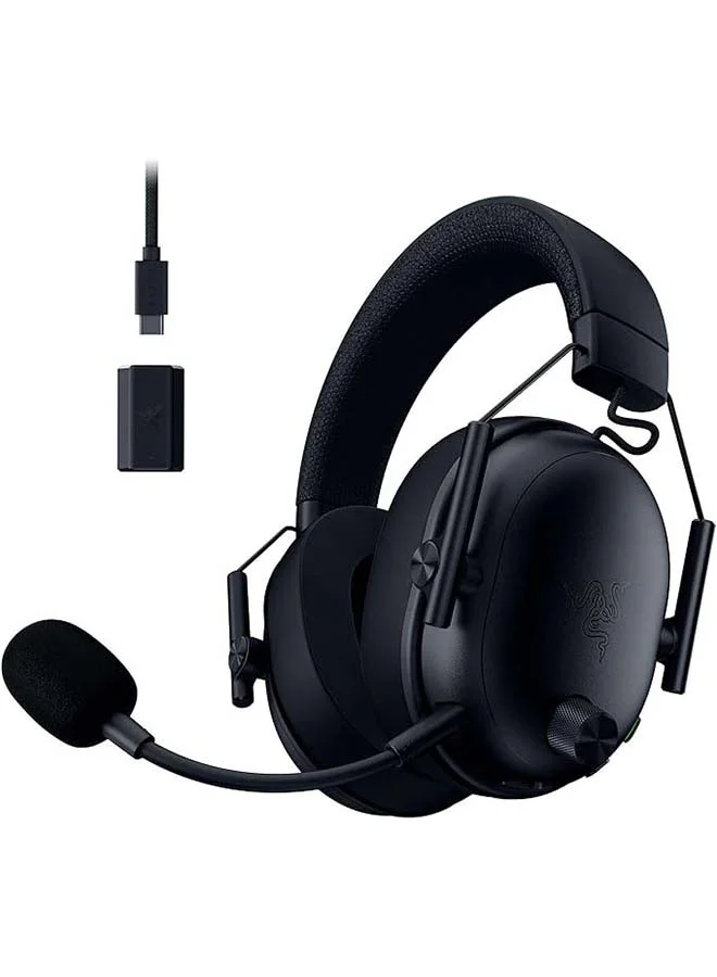Premium Wireless Gaming Headset with Super Wideband Microphone and 50mm Drivers for PC and Console (Black) 3l9n5
