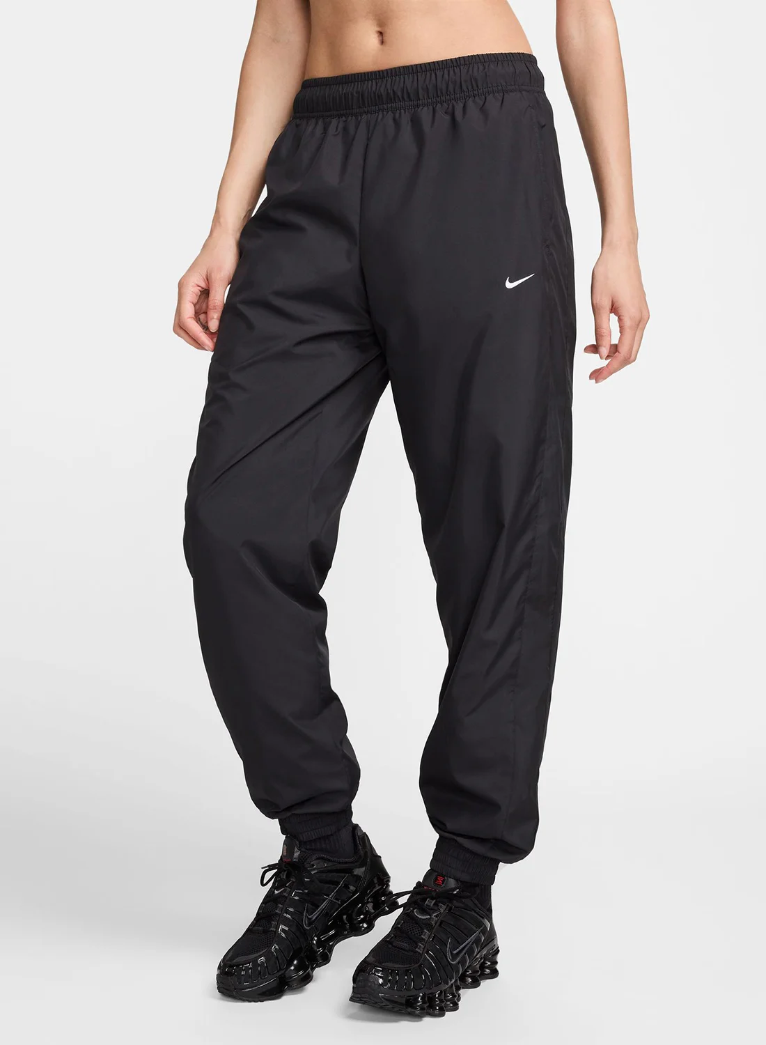 Athletic On-The-Go UV Essential Woven Joggers Lightweight Breathable Performance Pants for Men (Black, Large) m5u62