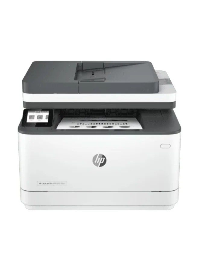Professional 4-in-1 Monochrome Laser Printer with Wireless Connectivity and Duplex Printing (White, A4) 37mq7
