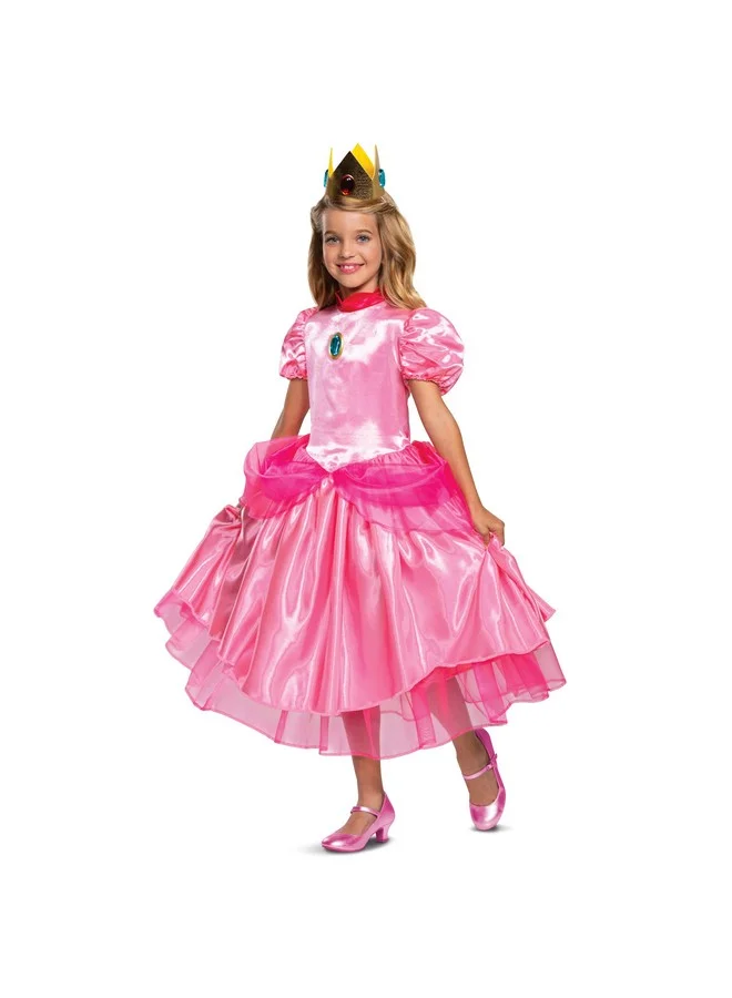 Princess Character Costume Dress Premium Roleplay Outfit for Girls (Pink, Medium 7-8) 90lva