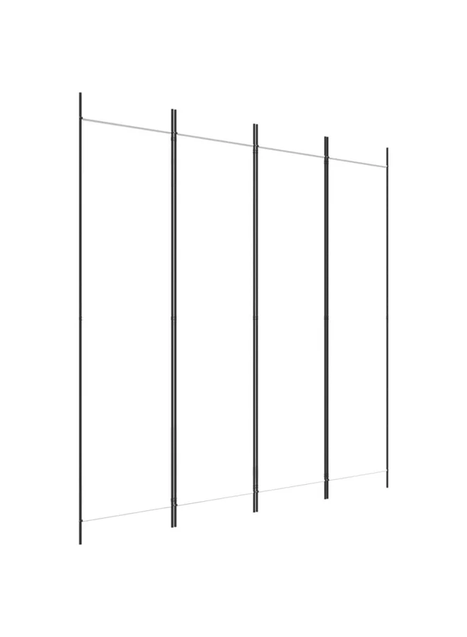 VidaXL 4-Panel Room Divider Privacy Screen (White, 200x200 cm) ug3pi
