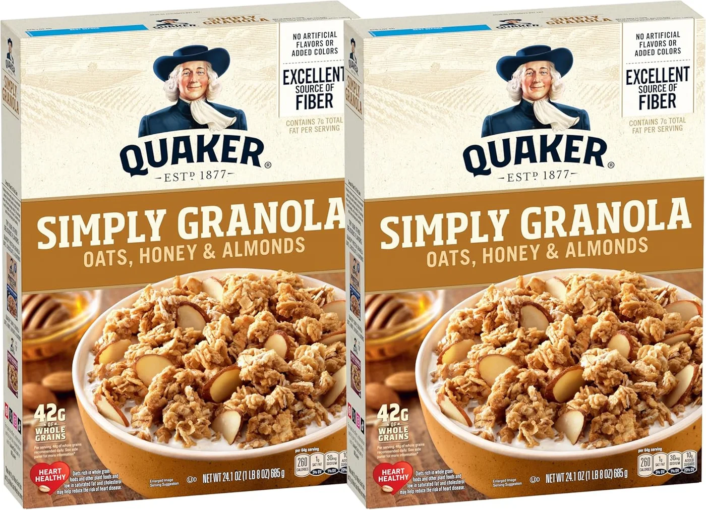 Premium Granola Oats with Honey and Almonds (Twin Pack, 1.37 kg) cqkez