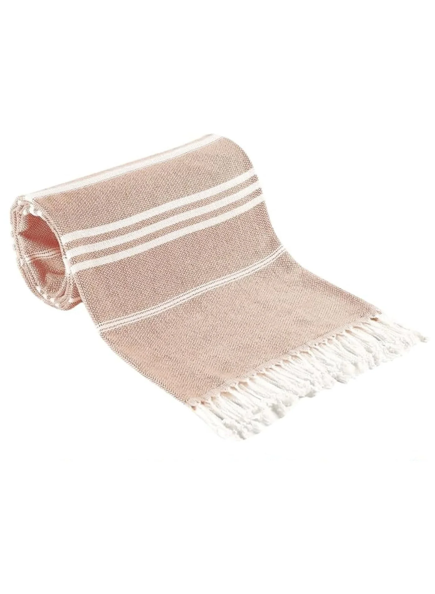Rock Pow Turkish Beach Towel Premium Soft Cotton Sand-Free Quick-Dry Lightweight Travel Towel (Khaki, 90x180cm) ca4hl