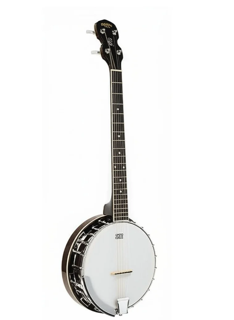 Megarya 5-String Banjo for Beginners Traditional Acoustic Instrument with Easy Playability (Full Size) lu4h0