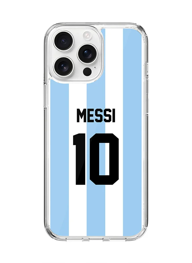 Stylizedd Magnetic Protective Case for 16 Pro Max Slim Shockproof Clear Cover with Argentina Football Design (Clear) i263n