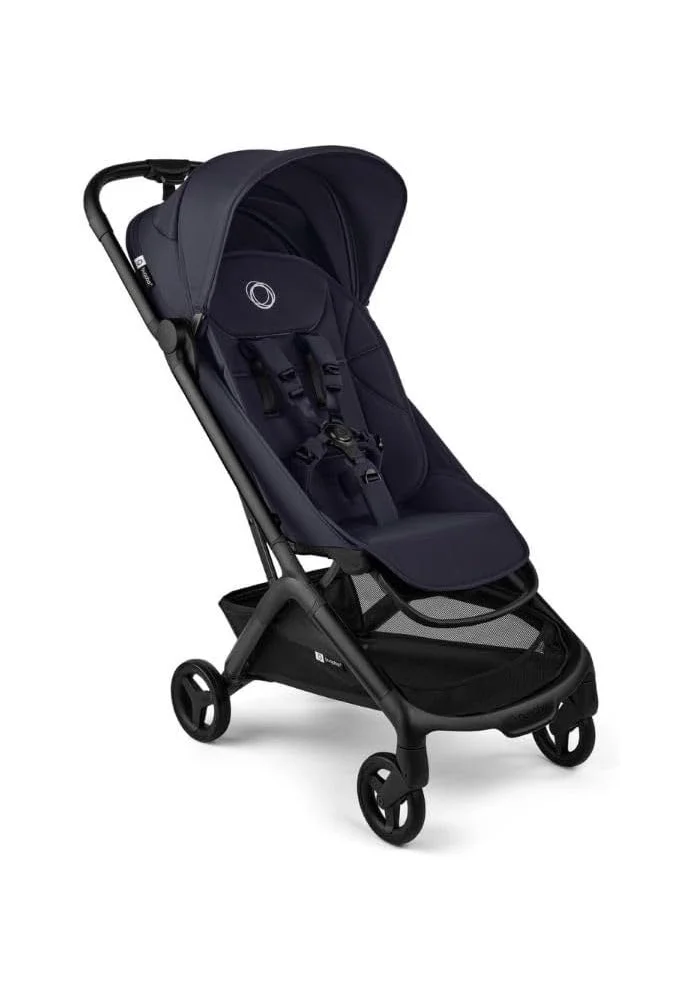 Premium Compact Folding Stroller Lightweight Travel Pushchair for Toddlers (Deep Indigo) vrud7