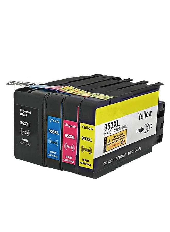 Pigment High Yield Ink Cartridges Replacement Set (4 Color Pack, Standard Capacity) 9qnkc