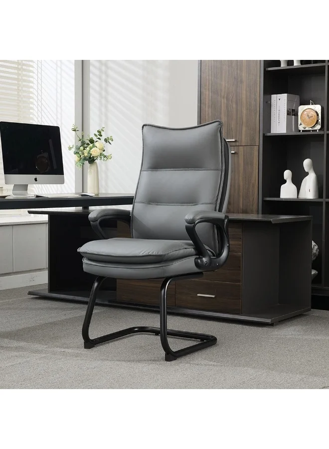 Danube Home Ergonomic Office Chair Modern Desk Computer Armchair with Fixed Lumbar Support (Grey, L72.5xW65xH115.3cm) bp3h4