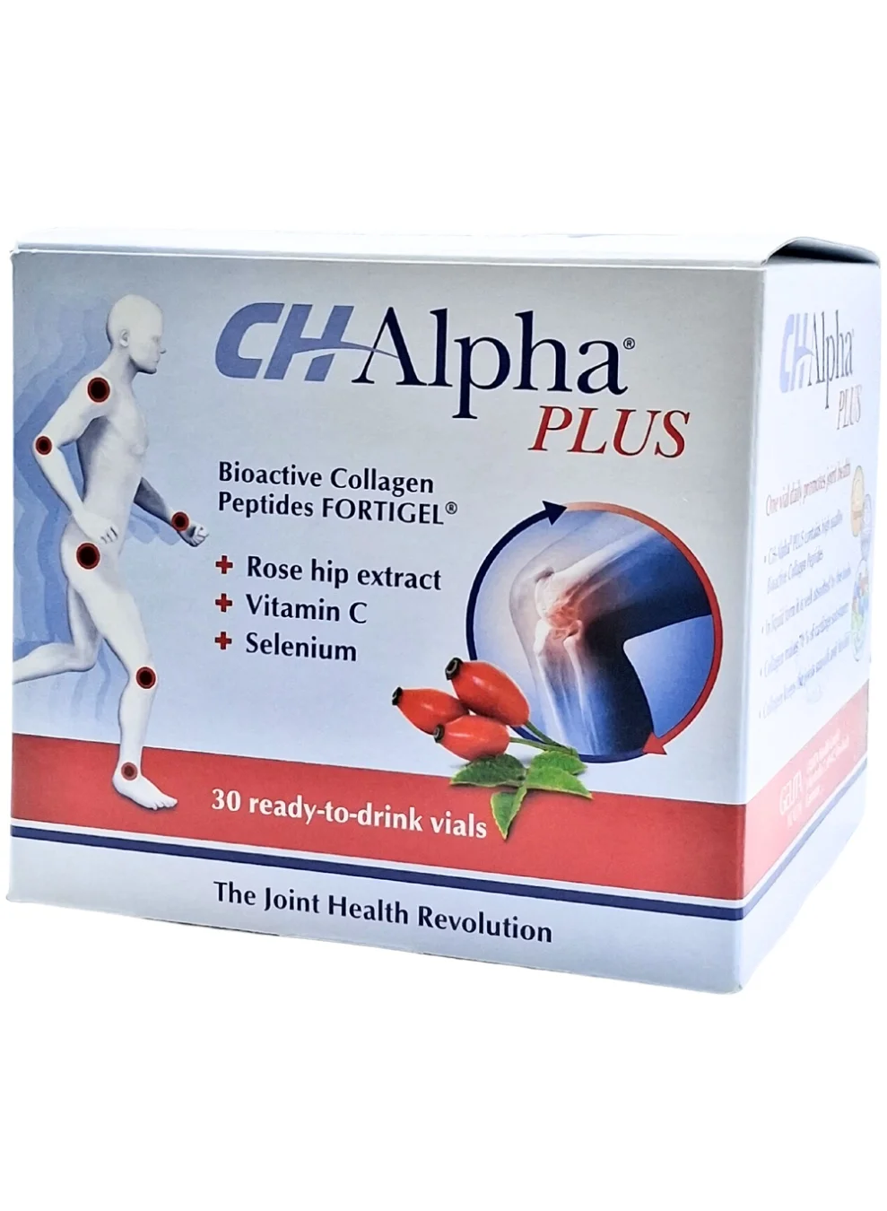 Ch-Alpha Plus Collagen Liquid Supplement (30 Vials x 25 mL) Premium Joint Bone and Skin Support for Adults 457kg