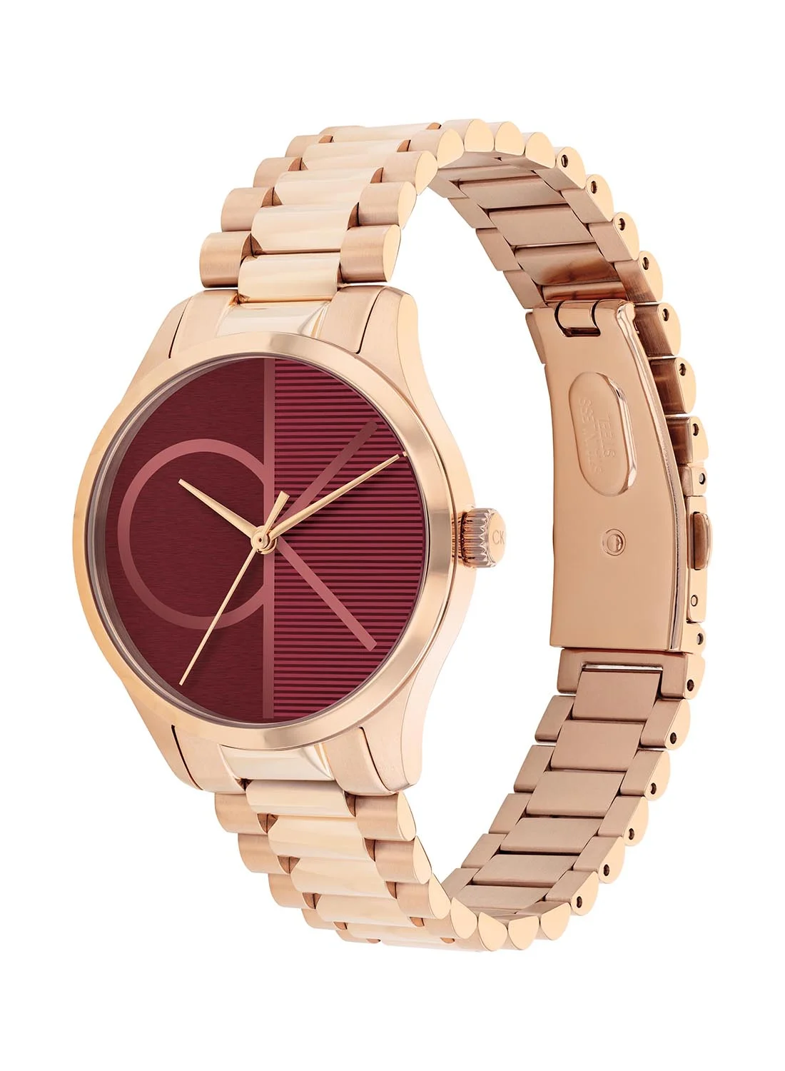 Premium Analog Round Stainless Steel Wrist Watch (Unisex, 32 mm) w42cv