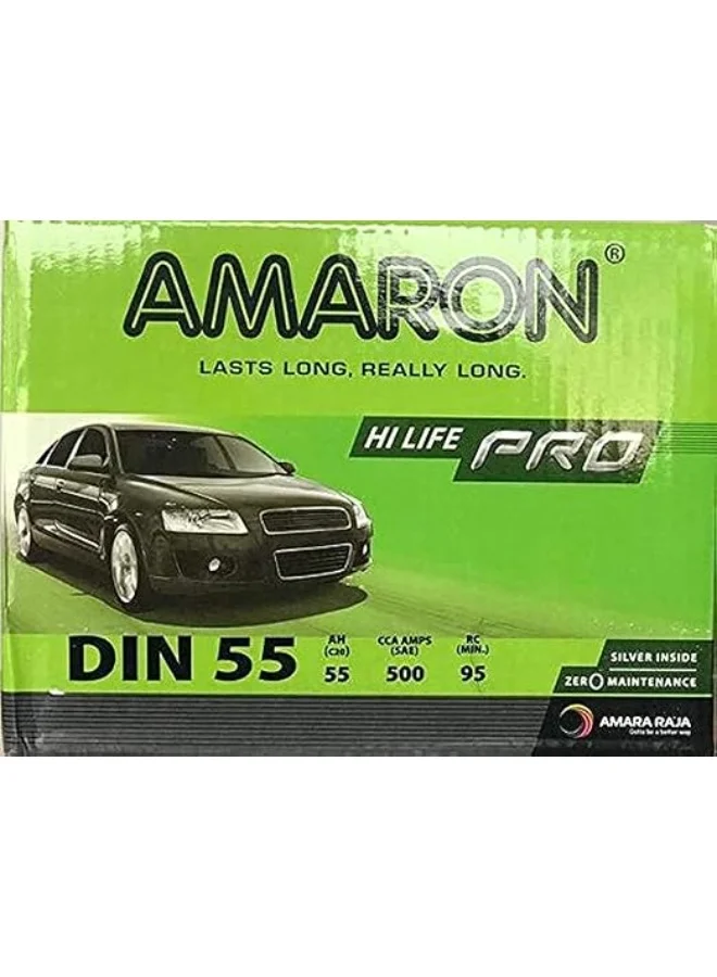Premium Automotive Battery 12V 55Ah DIN55 High-Performance Lead-Acid Power Source (55Ah) xfgmx