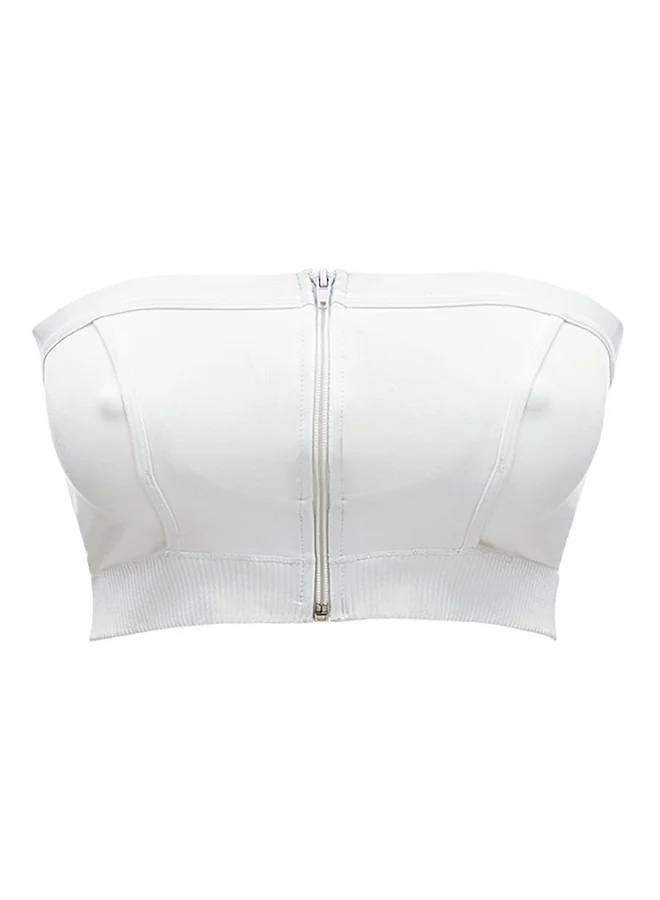 Hands-Free Pumping Bra Premium Support Nursing Accessory (White, Extra Large) b6j2q