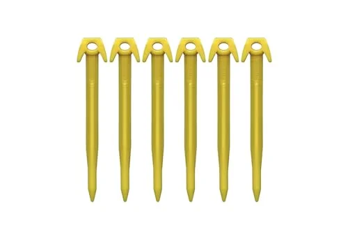 Premium Nylon Net Pegs Heavy-Duty Ground Anchors for Sports Goals (15 cm, 6-Pack) c5iwc