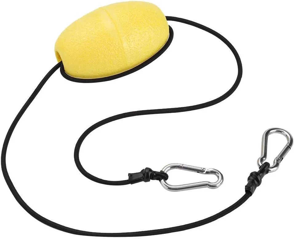 Woobles Kayak Drift Anchor Tow Line with EVA Buoy and 304 Stainless Steel Clips (9.1 meters) rjx6t