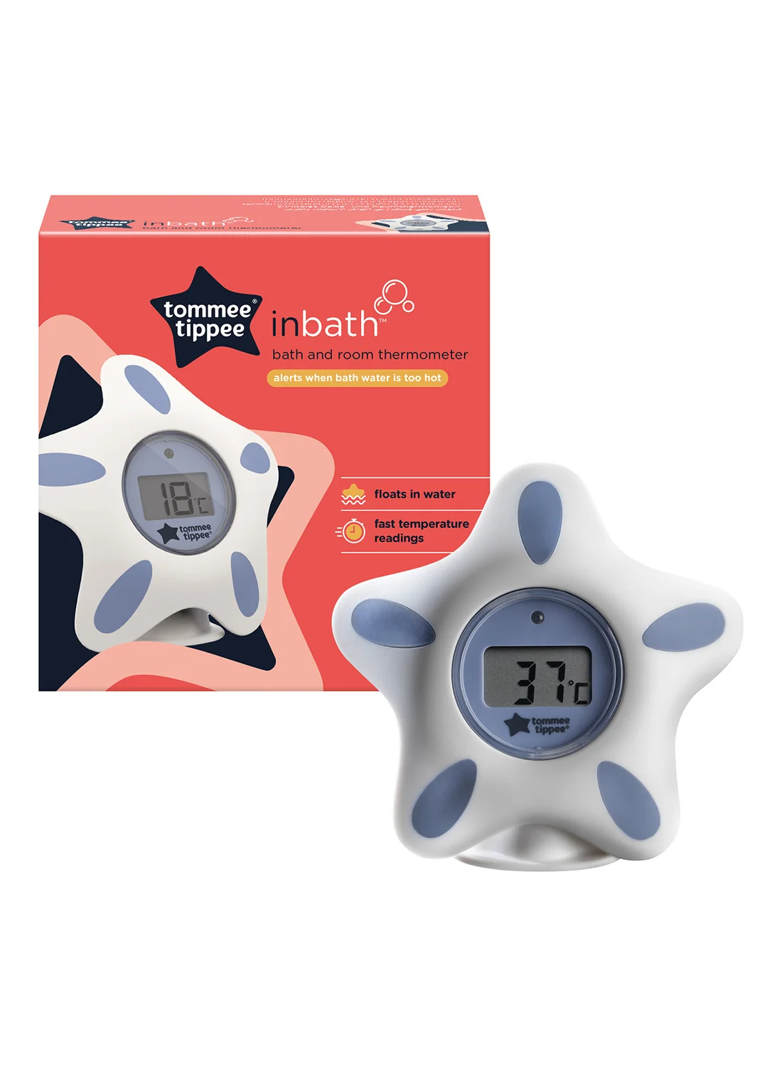 Premium Digital Bath and Room Thermometer for Baby Safety (White, 1 Piece) yqqpf