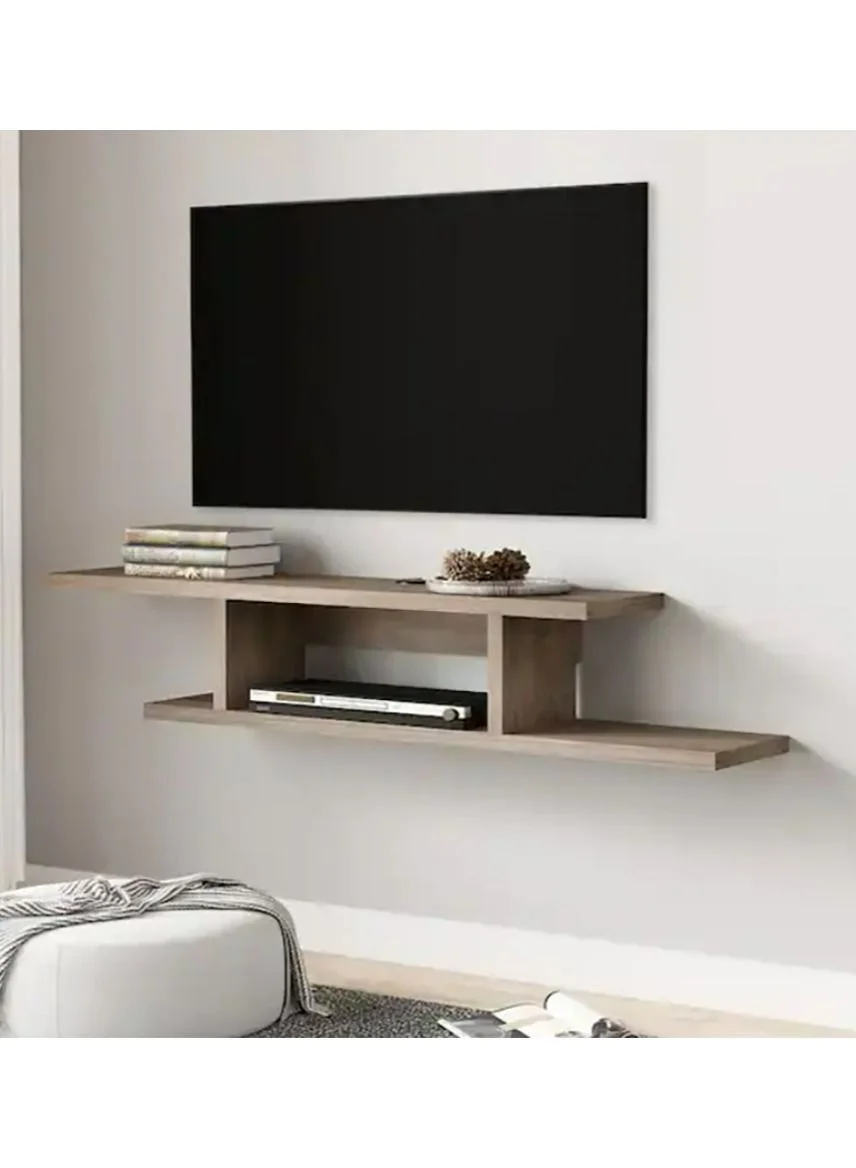 MODERN HOME Floating TV Cabinet Wall Mounted Media Console Shelf (Beige, 120 cm) 6x0wf