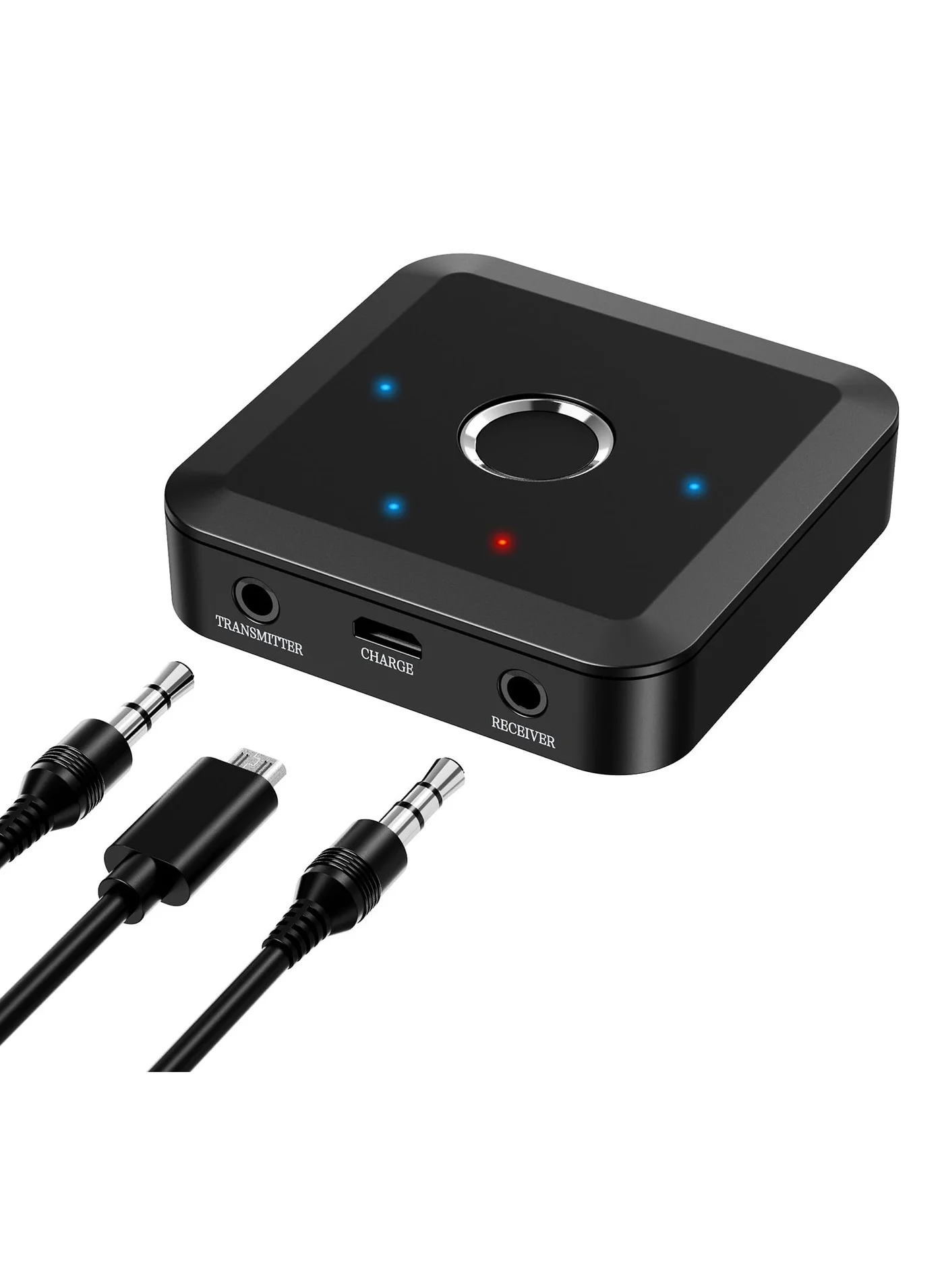 SYOSI Bluetooth 5.2 Transmitter Receiver Adapter for TV Hi-Fi Audio Wireless Connectivity (3.5mm AUX, Low Latency) b95nx